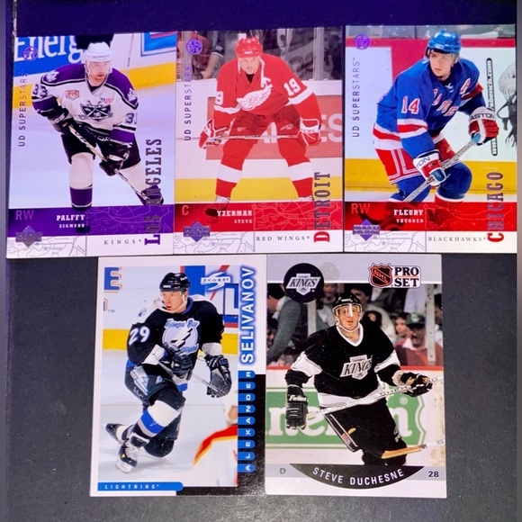 NHL Hockey Cards (5) 1990-2003 - Picture 1 of 2